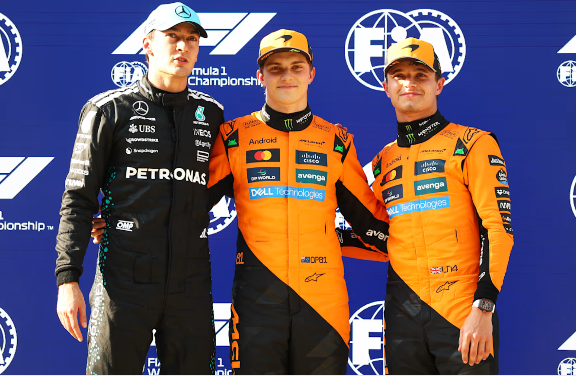 迈凯伦完胜梅赛德斯，拉塞尔高光表现